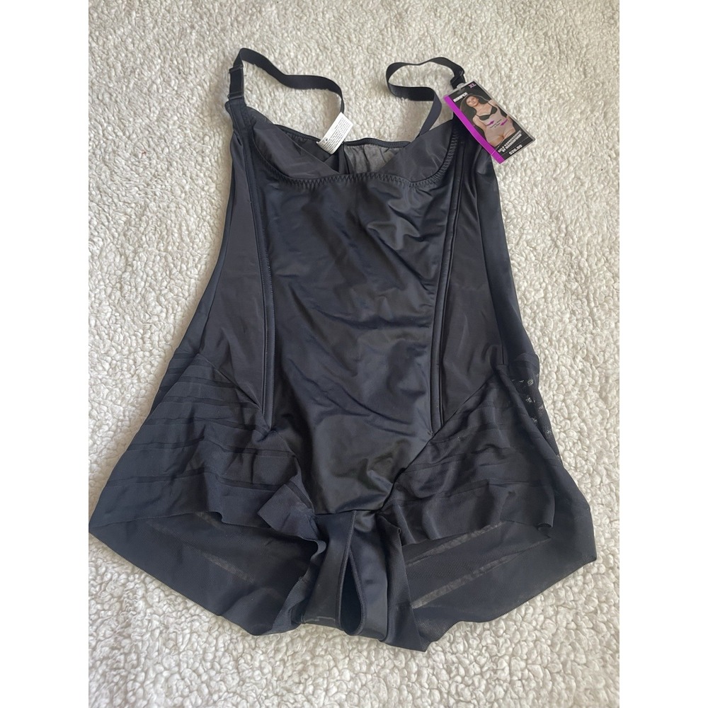 NWT Women's Self Expressions By Maidenform Romper XL Black